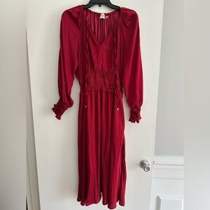 Elegant Red Women's Dress